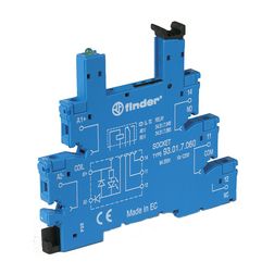 Reléfoglalat SSR csavaros DIN (kalap)sín 35mm 93.01.0.024 FINDER - 93010024