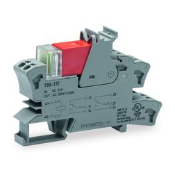 Relémodul aljzattal 8A 2-v rugószorításos 24VDC monostabil IP20 WAGO - 788-312