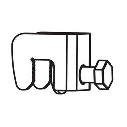 Rögzítőkampó ARS 1/2/3 (1 klt.=3 db) csavaros ARS 1-2-3 Apator - 1115281037T