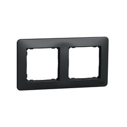 SednaDesign keret 2-es vízszintes és függőleges műanyag antracit Schneider - SDD314802