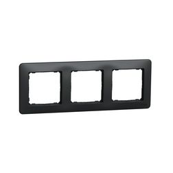 SednaDesign keret 3-es vízszintes és függőleges műanyag antracit Schneider - SDD314803