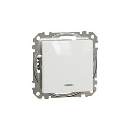 SednaÚj 101 1P kapcsoló betét adapterrel fehér süllyesztett IP20 billentyű/gomb Schneider - SDD111101N