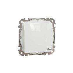 SednaÚj 101 1P kapcsoló betét adapterrel fehér süllyesztett rugós IP44 billentyű/gomb Schneider - SDD211101