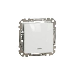 SednaÚj 101 1P kapcsoló +jelzőfény betét adapterrel fehér süllyesztett IP20 Schneider - SDD111101L
