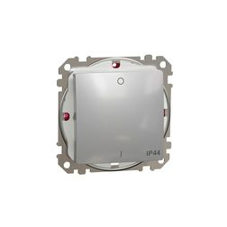 SednaÚj 102 2P kapcsoló betét adapterrel alumínium süllyesztett rugós IP44 Schneider - SDD213102