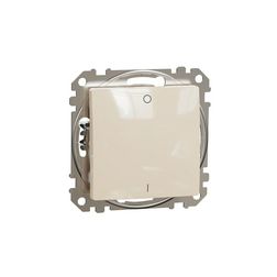 SednaÚj 102 2P kapcsoló betét adapterrel bézs süllyesztett rugós IP20 billentyű/gomb Schneider - SDD112102