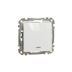 SednaÚj 102 2P kapcsoló betét adapterrel fehér süllyesztett rugós IP20 billentyű/gomb Schneider - SDD111102N