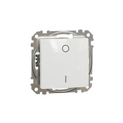 SednaÚj 102 2P kapcsoló betét adapterrel fehér süllyesztett rugós IP20 billentyű/gomb Schneider - SDD111162