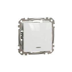 SednaÚj 102 2P kapcsoló betét adapterrel fehér süllyesztett rugós IP20 billentyű/gomb Schneider - SDD111162N
