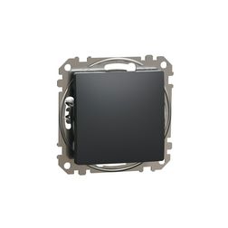 SednaÚj 106 váltókapcsoló betét adapterrel antracit süllyesztett rugós IP20 Schneider - SDD114106
