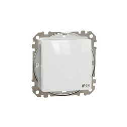 SednaÚj 107 keresztkapcsoló betét adapterrel fehér süllyesztett rugós IP44 Schneider - SDD211107