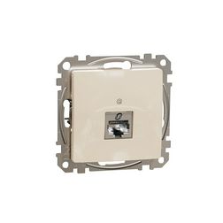SednaÚj adatcsatlakozó dugalj STP RJ45 8(8) Cat6A(IEC) falonkívüli süllyesztett bézs Schneider - SDD112466S