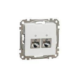 SednaÚj adatcsatlakozó dugalj STP RJ45 8(8) Cat6A(IEC) falonkívüli süllyesztett fehér Schneider - SDD111467S