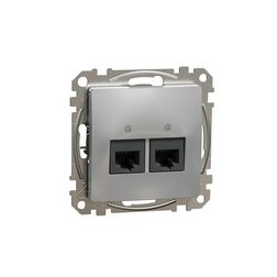 SednaÚj adatcsatlakozó dugalj UTP RJ45 8(8) Cat5e süllyesztett alumínium Schneider - SDD113452