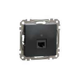 SednaÚj adatcsatlakozó dugalj UTP RJ45 8(8) Cat6 süllyesztett antracit Schneider - SDD114461