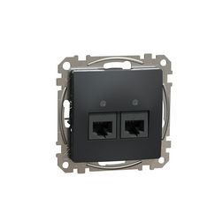 SednaÚj adatcsatlakozó dugalj UTP RJ45 8(8) Cat6 süllyesztett antracit Schneider - SDD114462