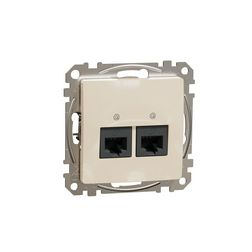 SednaÚj adatcsatlakozó dugalj UTP RJ45 8(8) Cat6 süllyesztett bézs Schneider - SDD112462