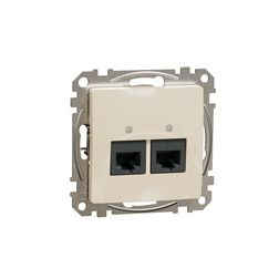 SednaÚj adatcsatlakozó dugalj UTP RJ45 8(8) Cat6A(IEC) falonkívüli süllyesztett bézs Schneider - SDD112467