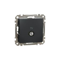 SednaÚj antenna aljzat betét közp. fedéllel TV koax végzáró 4dB műanyag antracit Schneider - SDD114471