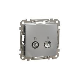 SednaÚj antenna aljzat betét közp. fedéllel TV-R koax végzáró 4dB műanyag alumínium Schneider - SDD113471R