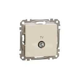 SednaÚj antenna aljzat betét közp. fedéllel TV-R koax végzáró 4dB műanyag bézs Schneider - SDD112471R