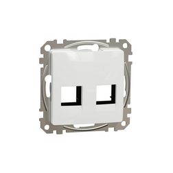 SednaÚj fedlap RJ45 adatcsatlakozóhoz műanyag fehér címketartó nélkül AMP MOLEX KELINE Schneider - SDD111444C