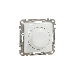 SednaÚj fényerőszabályzó univ. váltó betét közp. fedéllel forgató-/nyomó 14-200VA fehér Schneider - SDD111502