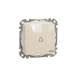 SednaÚj N101 csengőnyomó betét közp. fedéllel 1- nyomógomb bézs csengő IP44 címketartó Schneider - SDD212131