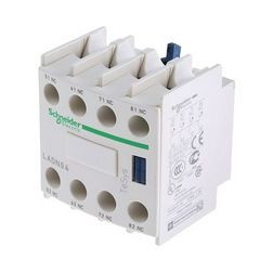 Segédérintkező blokk D-hez előlapra rádugható 4-ny 10A/AC15/230V csavaros TeSys LAD-N Schneider - LADN04