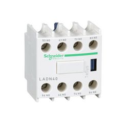 Segédérintkező blokk D-hez előlapra rádugható 4-z 10A/AC15/230V csavaros TeSys LAD-N Schneider - LADN40