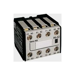 Segédérintkező blokk DIL-K4...11-hez 2v 2z 2ny 6A/AC15/230V rádugható csavaros HI-22 Ganz KK - 202-4525-001
