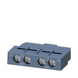 Segédérintkező blokk homlokoldali 3RV2-höz 1z 1ny 0.5A/AC15/230V csavaros SIRIUS SIEMENS - 3RV2901-1E