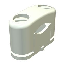 SOM műanyag bilincs 1-kábel/cső teli műanyag 3081 LGR OBO-BETTERMANN - 2124254