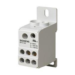 Sorkapoc elosztóblokk 1P 10...35mm2/6...16+6x2,5...16mm2 DIN-sínre 125A 5ST SIEMENS - 5ST2505