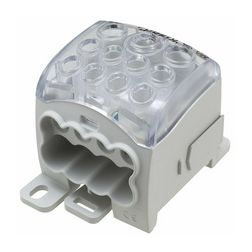 Sorkapocs elosztóblokk 232A sínrepattintható 1x95+2x35+8x25mm2 1-pólus PDB270 (PVB230) LEIPOLD - 082070-0-3