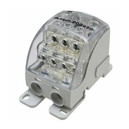 Sorkapocs elosztóblokk 353A sínrepattintható 1x185+2x35+3x25+4x16mm2  PDB490 (PVB400) LEIPOLD - 082090-0-3