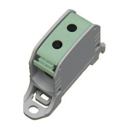 Sorkapocs TS35 Al/Cu 1 x 2 x 6-50mm2/sokerű 150A zöld csavaros csavaros RKA 50 PE LEIPOLD - 087310-2-3