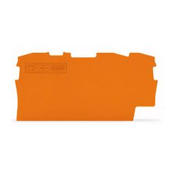 Sorkapocs vég-/elválasztólap narancs 0.8mm-va WAGO - 2002-1392