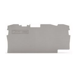 Sorkapocs vég-/elválasztólap szürke 1mm-va WAGO - 2004-1391