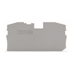 Sorkapocs vég-/elválasztólap szürke 1mm-va WAGO - 2016-1291