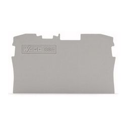 Sorkapocs vég-/elválasztólap szürke 1mm WAGO - 2004-1291