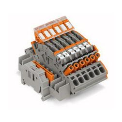 Sorkapocsblokk árammérőkörökhöz komplett (mérő-bontó) 6mm2-vezetőér WAGO - 2007-8876