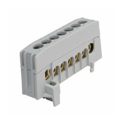 Sorkapocssín 63A szürke érintésvédett 1P csavaros 7csatl./16mm2 kalapsínre A7-F2 Pollmann - 2020268