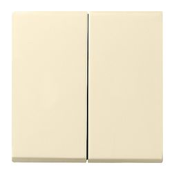 ST55 billentyű kettős kapcs/nyg.-hoz krém üres-jel IP20 műanyag fényes kapocs GIRA - 029501