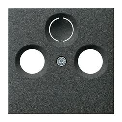 ST55 fedlap TV-R-SAT központi fedlap antracit IP20 műanyag csavar GIRA - 086928