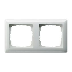 ST55 keret 2-es vízszintes és függőleges műanyag fehér fényes GIRA - 021203