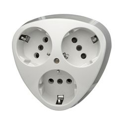 Standard 162/3 dugalj földelt fehér IP20 süllyesztett csavaros Kopp - 111402005