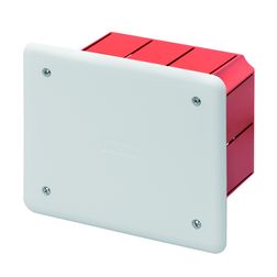 Süllyesztett kötő-/szerelvénydoboz DIN-sínnel téglalap 118mm x 96mm x műanyag piros 48PT GEWISS - GW48003