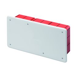Süllyesztett kötő-/szerelvénydoboz DIN-sínnel téglalap 294mm x 152mm x műanyag piros 48PT GEWISS - GW48007