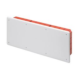 Süllyesztett kötő-/szerelvénydoboz DIN-sínnel téglalap 516mm x 202mm x műanyag piros 48PT GEWISS - GW48010